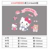 Sanrio Kuromi Área Infantil Decoración de Habitación Decoraciones Dormitorio de Niñas Pared Cabecera Pintura Calcomanías Princesa