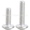 Tornillos de acero al carbono galvanizado de cabeza plana grande con hexágono interior, tornillos de hexágono interior de cabeza de paraguas, pernos de cabeza de hongo M3/M4/M5/M6