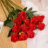 Flor Artificial Rosa Búlgara, Haste Única de Flor de Seda, Decoração de Casamento, Decoração Transfronteiriça, Em Estoque para Atacado