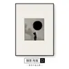 Pôster de fotografia preto e branco pintura decorativa sala de estar nórdica quarto sala de jantar estudo combinação de arte mural modelo de quarto pintura para pendurar
