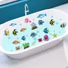 Atacado transfronteiriço adesivos de parede azulejos padrão de peixe marinho à prova d'água banheira adesivos removíveis fabricante dropshipping