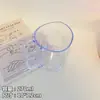 Vaso enjuague bucal simple para niños, vaso para cepillarse los dientes, vaso de agua transparente estilo ins, vaso para cepillo de dientes de pareja de estudiantes con asa