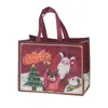 Bolsas de Presente de Natal Desenhadas em Estoque, Bolsas de Presente Portáteis Dobráveis Laminadas de TNT, Sacos de Doces de Halloween