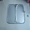 Protetor Solar para Para-brisa de Carro, Protetor Solar Duplo Círculo Prata Titânio para Janela Dianteira, Protetor Solar Dobrável com Bloqueio UV e Isolamento Térmico para Resfriamento no Verão