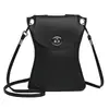 Bolsa de teléfono para mujer de cuero suave de comercio exterior, bolso cruzado simple, bolso de hombro cruzado de cuero suave estilo coreano, bolso pequeño texturizado al por mayor