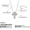 Cadena de Acero Inoxidable Chapada en Oro con Forma de Y, Cadena de Cuentas de Zirconia, Cruz Hueca, Collar Multiestilo, Joyería Francesa de Lujo Ligero para Mujeres