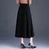 Falda Simple de Línea A con Caída para Mujer, Novedad Otoño/Invierno 2026, Falda de Campana Adelgazante de Cintura Alta, Elegante Falda de Paraguas para el Trabajo, Moderna