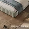 Cama Moderna Simples de Tecido Italiano Mannheim Cama Dupla Americana Design Moderno Confortável Cabeceira Macia Cama de Tecido Retrô