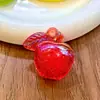 Colgante de manzana de burbuja transparente de acrílico de colores, cadena para teléfono DIY, llavero, cadena para bolso y suministros y accesorios para la fabricación de joyas