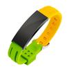 Pulsera de moda transfronteriza para hombre, pulsera de silicona de acero inoxidable con grabado para hombre, pulsera ligera de lujo de alta gama.