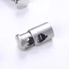 Fivela de Botão de Pressão Metálica Cilíndrica Plana com Furo Único Fivela de Cordão de Puxar Fivela de Ajuste Elástico Sino de Pendurar Fivela de Mola T5001-4