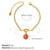 Moda Europeia e Americana Personalidade Cor Doce Pingente de Número Pulseira Enrolada Não Desbota Banhado a Ouro 18K Versátil Acessório de Mão