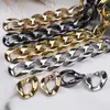Plástico ABS Galvanizado UV Cadena Dorada 14*19 Anilla Sub-anillo Hebilla de Inserción Anillo Abierto Joyería Accesorios para Bolsos