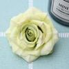 Flor Artificial Rosa con Esquina Rizada de 12 Colores Cabezal de Flor Falsa Flor Artificial de Alta Gama Decoración de Pared de Flores para Bodas Diámetro 9 cm Fabricante de Flores Falsas