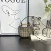 Bolso de Sardina de Diseño de Nicho 2025 Nuevo Bolso de Mano Tejido de Moda Casual Mini Bolso Cruzado de Hombro W