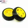 Chasis de coche pequeño Llantas de robot + Motorreductor DC Juego de ruedas Motor TT 70g