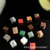 Processamento de Produtos Personalizados Pedra Semi-Preciosa de Cristal Cubo Quadrado 14*14 Pedra Olho de Tigre Pedra Difusora Geométrica