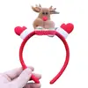 Faixa de Cabeça Decorativa de Natal Papai Noel Boneco de Neve com Faixa Iluminada Faixa de Cabeça Decoração de Festa de Natal Pequeno Presente