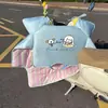 Funda cortavientos engrosada de invierno para patinete eléctrico, protector de hombro impermeable y cálido con forro de felpa a prueba de frío para bicicleta/motocicleta eléctrica, funda cortavientos