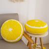 Fabricante Mayorista de Cojines Redondos de Frutas Creativo Sofá Tatami Felpa Sandía Naranja Futón Cojín Lumbar