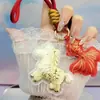 Shuibei 2026 Año del Caballo Oro Puro 999 "Hazte Rico al Instante" Cadena para Bolso Llavero Regalo Festival Qixi Pequeño Regalo