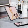 Soporte acrílico transparente personalizado, ajustable, para tableta, teléfono móvil y iPad.