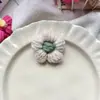 Flores de Crochê de Lã 7cm Flor Puff Acessórios de Cabelo Grampo Broche Bolsa Decoração de Roupas Acessórios DIY Atacado