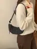 Bolso de Estilo Nuevo, Bolso Cruzado, Bolso de Mujer, Bolso de Hombro Simple de Gama Alta, Bolso Casual tipo Baguette con Lunares y Lazo, Bolso de Axila