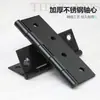 Bisagra Pequeña de Acero Inoxidable Chapado en Negro Transfronteriza para Puerta de Gabinete Apertura Plana Micro Mini Bisagra 1 Pulgada 2 Pulgadas 4 Pulgadas Bisagra de Apertura Plana