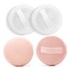 Borla de Polvo de Terciopelo Algodón Puro Borla para Polvo Seco Juego de Cintas Set de Maquillaje Borla con Gancho para Dedo Borla Suave para Polvo de Bebé