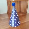 Chapéu de Aniversário Infantil Bolinhas Xadrez Pom Chapéu de Festa Bebê Decoração de Festa de Aniversário Chapéu de Aniversário Atacado
