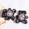 Por todo el cielo diamante estrella oso corazón forma de corazón diamante de circonita bola de diamante agujero recto cuentas DIY cadena para teléfono móvil llavero cadena para bolso accesorios