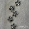 Cartão de estrela de cinco pontas de diamante branco embutido de liga 14MM material de design de nicho de alto luxo pequeno cartão deve ser auxiliado pelo design manual