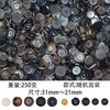 Botão misto DIY Camisa de alta qualidade Casaco Suéter Roupas infantis Casaco All-match Colorido Botão grande Pesando Jin