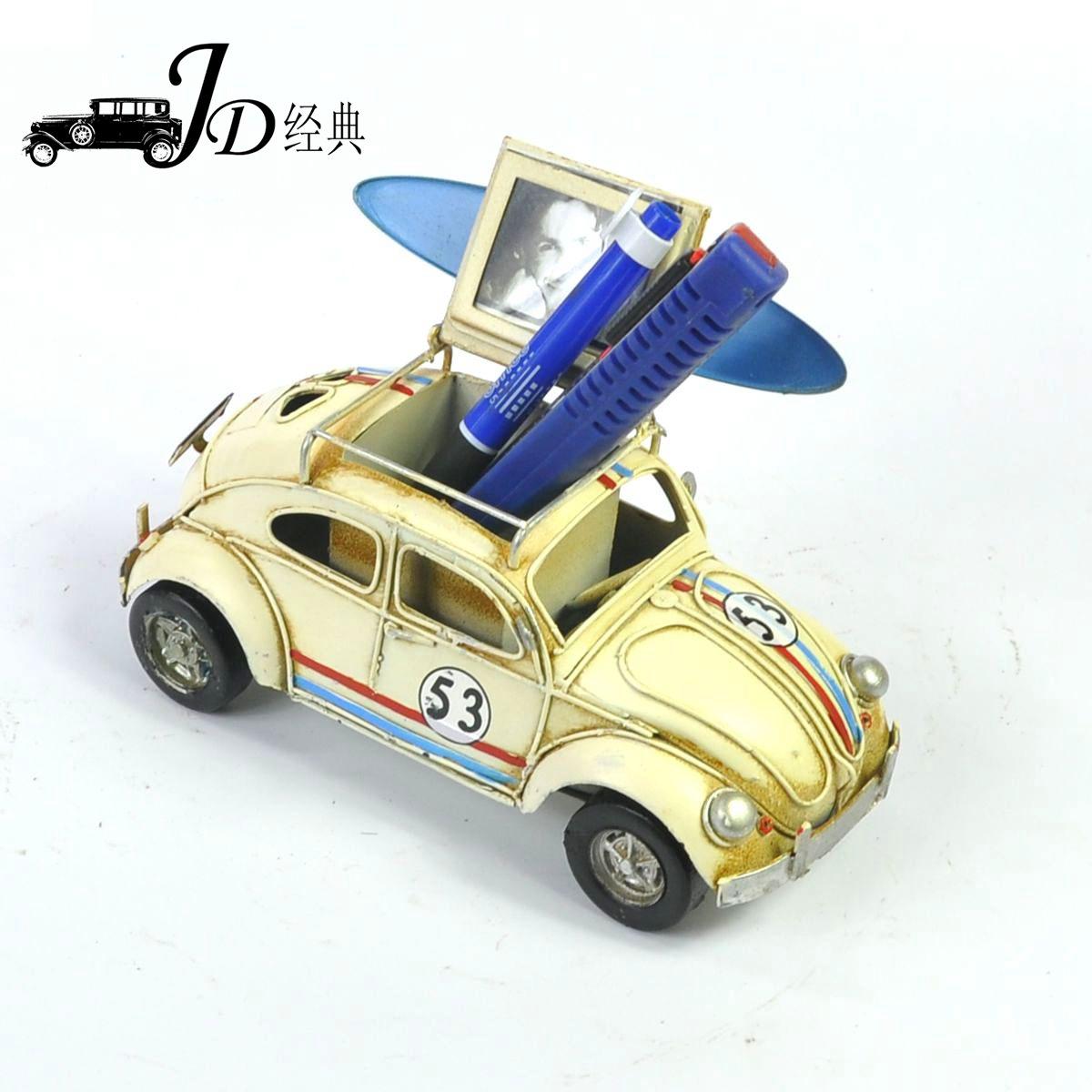 铁艺模型复古老爷车家居饰品摆件 节日礼品金属工艺品客厅玄关摆