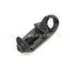 Hebilla de Cinturón Rectangular RAS de Campo Hebilla Metálica Táctica Base QD Intercambiable Acero Inoxidable Base de Riel de 20 mm