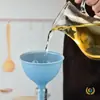 Embudo de Silicona Amazon Grande y Pequeño Embudo Portátil para Aceite Malla Filtrante de Diámetro Grande Embudo de Silicona para Vino para Uso en la Cocina