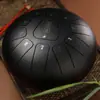 Hua Shu tambor etéreo de 8 pulgadas y 11 tonos instrumento de percusión tambor de lengua de acero para adultos introducción instrumento simple tambor etéreo portátil