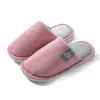 Pantuflas de Algodón para Hombre, Otoño e Invierno, Suela Suave, Antideslizantes, Forradas de Felpa, Cálidas, Felpudas, Pantuflas de Piso de Hotel para Parejas para Mujer