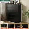 Armário de armazenamento de cinco gavetas cor creme para sala de estar, encostado na parede, cômoda, gavetas simples e modernas para quarto, aparador de seis gavetas