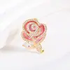 Nova Broche de Rosa Exquisita Estilo Coreano Estilo Chanel Corsage de Moda Elegante de Alta Qualidade Pino para Terno Vestido Vestido