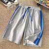 Pantalones cortos americanos de cinco puntos para hombre, de verano, de baloncesto, para adolescentes, transpirables, de marca moderna, holgados, informales, para deportes de playa