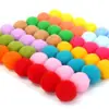 Pompons de Polipropileno Transfronteiriços Pompons Grandes de 5cm Pompons DIY Pompons de Pelúcia de Natal Decorações para Sapatos e Chapéus Ornamentos de Pom-Pom Coloridos