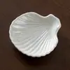 Plato de cerámica para joyería de comercio exterior nórdico, plato para anillos, plato de concha, DIY, suministro de Amazon, bandeja con logo, almacenamiento