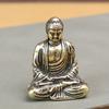Creative Pure Brass Big Sun Tathagata Ornamentos Latão Pequeno Assento Buda Escritório Sala de Estar Car Home Decorações Presente