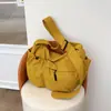 Bolsa de Dumpling casual transfronteiriça de grande capacidade, simples e estilosa para o trajeto diário, bolsa versátil de ombro e transversal para estudantes que frequentam aulas