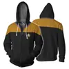Novo Cardigan com Zíper e Capuz Estampado em 3D de Star Trek Casaco Esportivo Perimetral