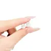 Pendientes de Zirconio de Alta Gama Transparentes como el Hielo para Mujer, Sencillos, Compactos, Exquisitos, Modernos, Tendencia, Versátiles, Pendientes y Aretes de Alta Gama