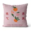 Cojín de cabecera auspicioso estilo chino con diseño de caqui, Almohada de sofá para celebración de inauguración temática de frutas, Cojín de cama, Al por mayor