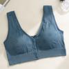 Comercio exterior cuello en U talla grande sin aro de acero pecho envuelto hebilla frontal sexy sujetador de tirar sujetador de lactancia chaleco ropa interior para mujeres embarazadas